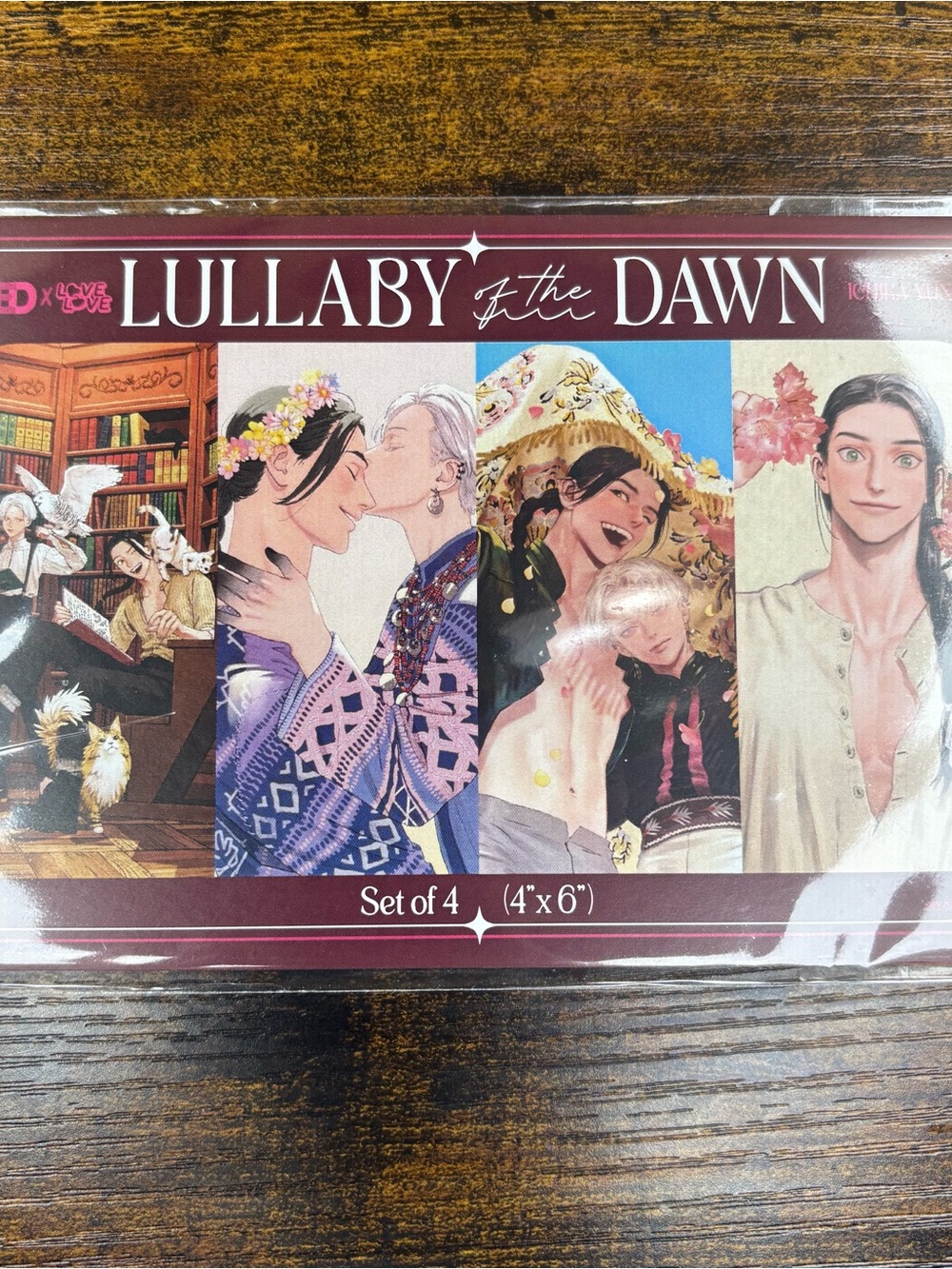 Lullaby of the Dawn FromRedXLovelove Ichika Yuno Kinokuniya Set of 4 Postcards